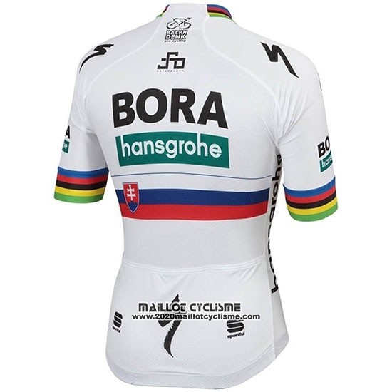 2019 Maillot Ciclismo Bora Champion Slovaquie Manches Courtes et Cuissard
